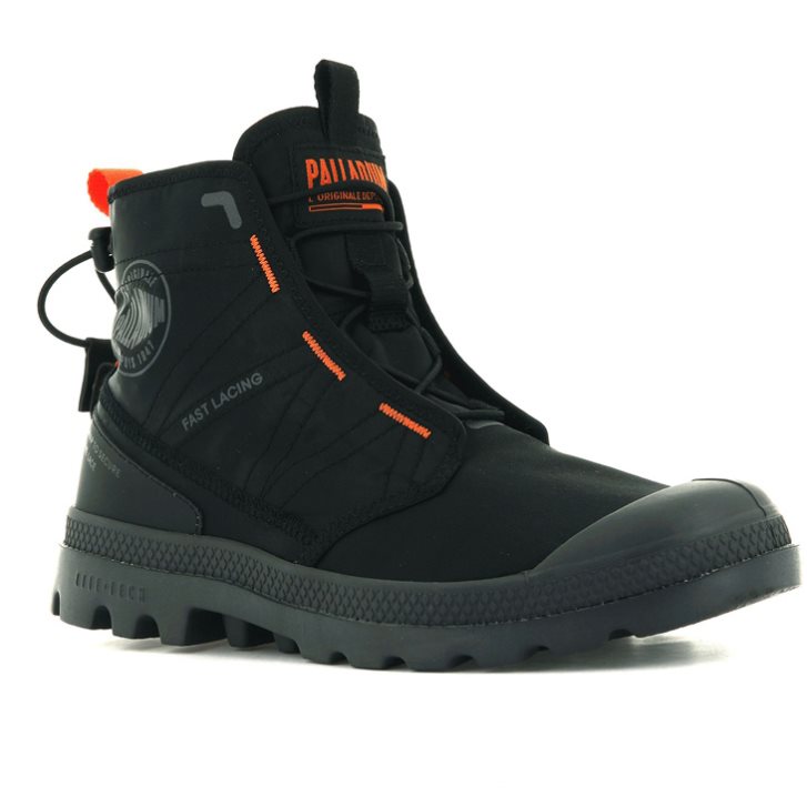 Pánské Boty Palladium Pampa Travel Lite Černé | CZ URZ-85X